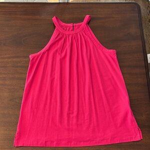 Lands' End Fuchsia Sleeveless Halter Top